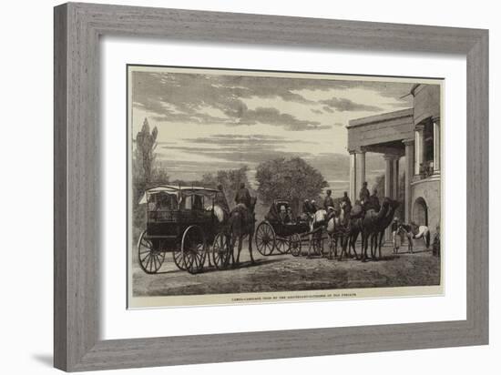 Camel-Carriage Used by the Lieutenant-Governor of the Punjaub-null-Framed Giclee Print