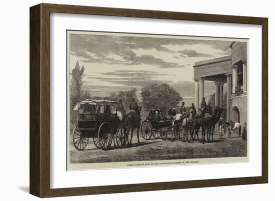 Camel-Carriage Used by the Lieutenant-Governor of the Punjaub-null-Framed Giclee Print