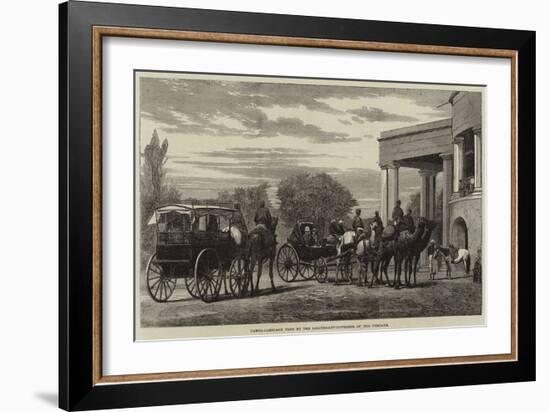 Camel-Carriage Used by the Lieutenant-Governor of the Punjaub-null-Framed Giclee Print