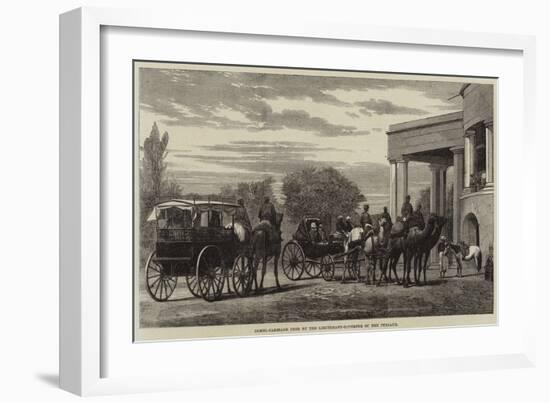 Camel-Carriage Used by the Lieutenant-Governor of the Punjaub-null-Framed Giclee Print