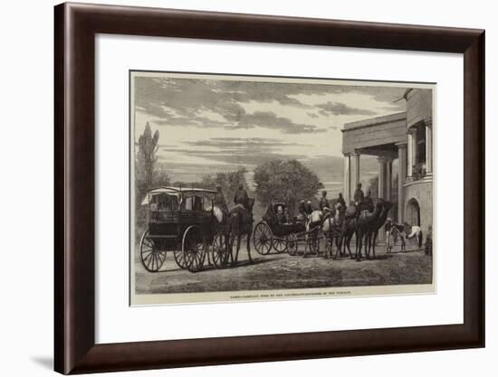 Camel-Carriage Used by the Lieutenant-Governor of the Punjaub-null-Framed Giclee Print