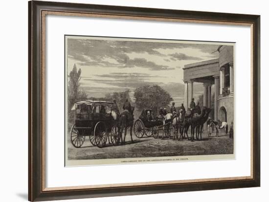 Camel-Carriage Used by the Lieutenant-Governor of the Punjaub-null-Framed Giclee Print