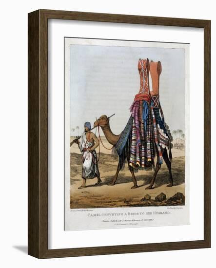 'Camel Conveying a Bride to her Husband', 1821-Denis Dighton-Framed Giclee Print