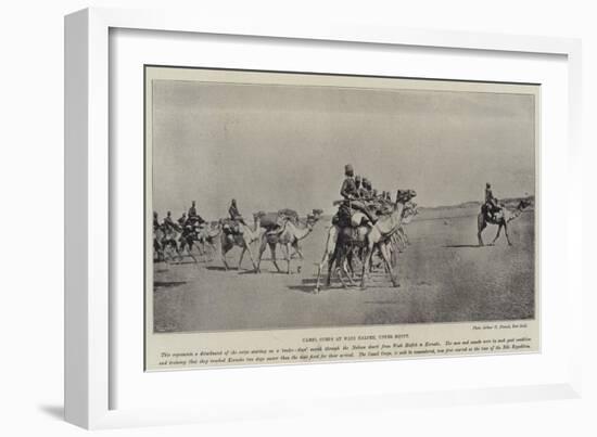 Camel Corps at Wadi Halfeh, Upper Egypt-null-Framed Giclee Print