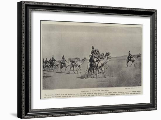 Camel Corps at Wadi Halfeh, Upper Egypt-null-Framed Giclee Print