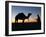 Camel Driver at Dusk in the Sahara Desert, Near Douz, Kebili, Tunisia, North Africa, Africa-Godong-Framed Photographic Print