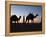 Camel Drivers at Dusk in the Sahara Desert, Near Douz, Kebili, Tunisia, North Africa, Africa-Godong-Framed Premier Image Canvas