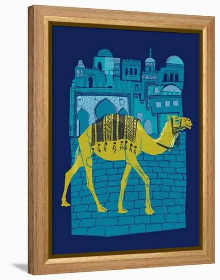 Camel Fes-null-Framed Premier Image Canvas