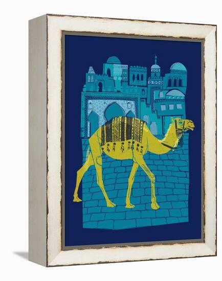 Camel Fes-null-Framed Premier Image Canvas