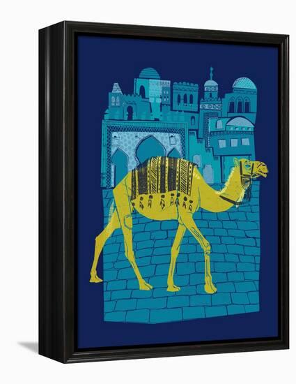 Camel Fes-null-Framed Premier Image Canvas