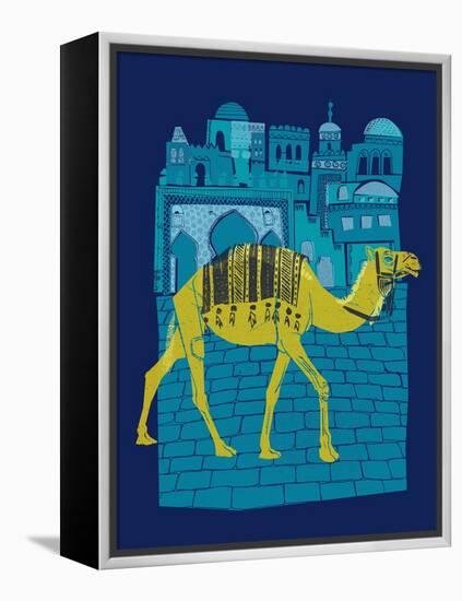 Camel Fes-null-Framed Premier Image Canvas