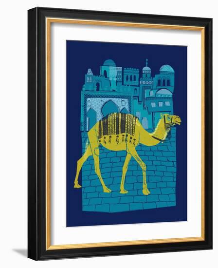 Camel Fes-null-Framed Premium Giclee Print