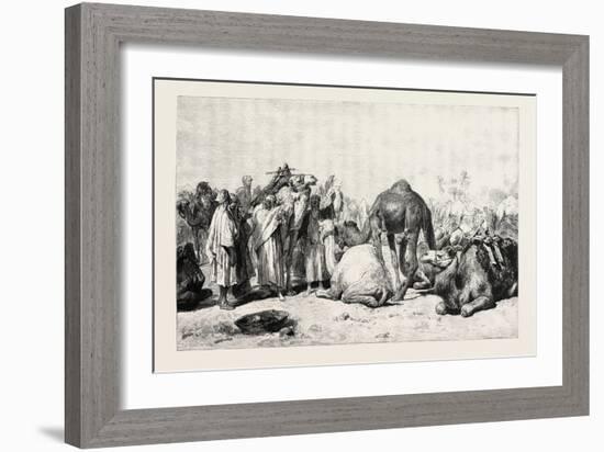 Camel Market, Egypt, 1879-null-Framed Giclee Print