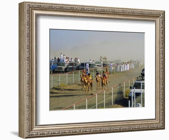 Camel Race Course, Mudaibi, Oman, Middle East-J P De Manne-Framed Photographic Print