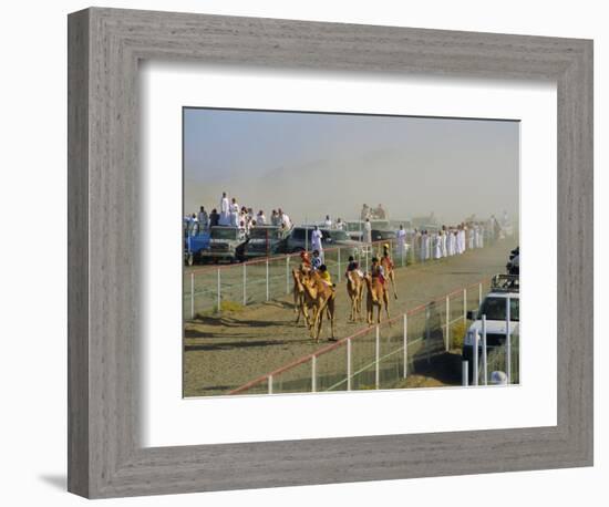 Camel Race Course, Mudaibi, Oman, Middle East-J P De Manne-Framed Photographic Print