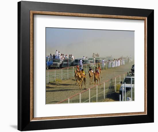 Camel Race Course, Mudaibi, Oman, Middle East-J P De Manne-Framed Photographic Print