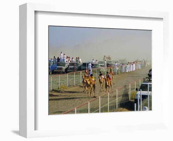 Camel Race Course, Mudaibi, Oman, Middle East-J P De Manne-Framed Photographic Print