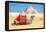Camel Resting by the Pyramids, Giza, Egypt-Richard Silver-Framed Premier Image Canvas
