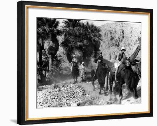 Camel Riders in California-null-Framed Photo