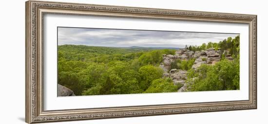 Camel Rock, Garden of the Gods Recreation Area, Shawnee National Forest, Saline County, Illinois...-Panoramic Images-Framed Photographic Print