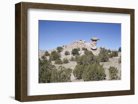 Camel Rock, Near Santa Fe, New Mexico, USA-Walter Rawlings-Framed Photographic Print