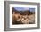 Camel Train Approaches Temenos Gateway with Qasr Al-Bint Temple, Middle East-Eleanor Scriven-Framed Photographic Print