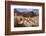 Camel Train Approaches Temenos Gateway with Qasr Al-Bint Temple, Middle East-Eleanor Scriven-Framed Photographic Print