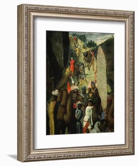 Camel Train, from Adoration of the Magi (Detail)-Andrea Mantegna-Framed Giclee Print