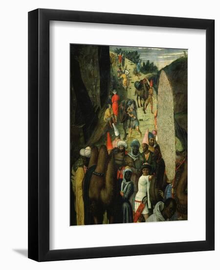 Camel Train, from Adoration of the Magi (Detail)-Andrea Mantegna-Framed Giclee Print