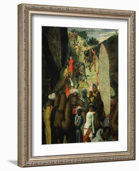 Camel Train, from Adoration of the Magi (Detail)-Andrea Mantegna-Framed Giclee Print