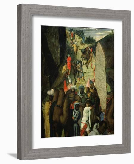 Camel Train, from Adoration of the Magi (Detail)-Andrea Mantegna-Framed Giclee Print