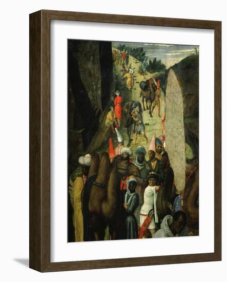 Camel Train, from Adoration of the Magi (Detail)-Andrea Mantegna-Framed Giclee Print