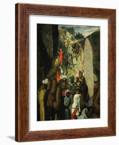 Camel Train, from Adoration of the Magi (Detail)-Andrea Mantegna-Framed Giclee Print