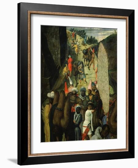 Camel Train, from Adoration of the Magi (Detail)-Andrea Mantegna-Framed Giclee Print