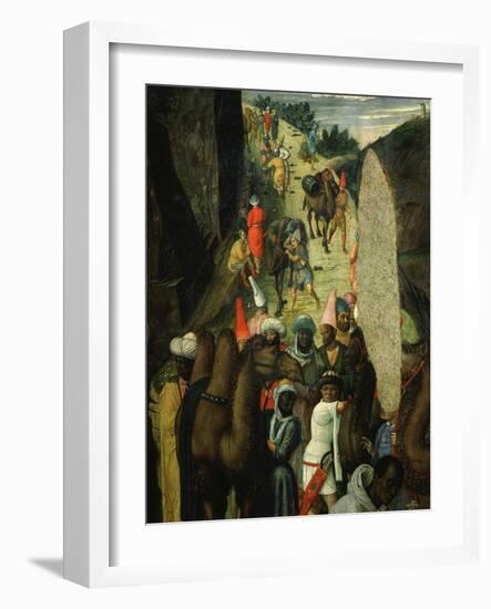 Camel Train, from Adoration of the Magi (Detail)-Andrea Mantegna-Framed Giclee Print