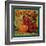 Camellia Orange Label - Redlands, CA-Lantern Press-Framed Art Print