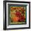 Camellia Orange Label - Redlands, CA-Lantern Press-Framed Art Print