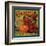 Camellia Orange Label - Redlands, CA-Lantern Press-Framed Art Print