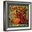 Camellia Orange Label - Redlands, CA-Lantern Press-Framed Art Print