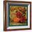 Camellia Orange Label - Redlands, CA-Lantern Press-Framed Art Print