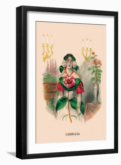 Camellia-J.J. Grandville-Framed Art Print