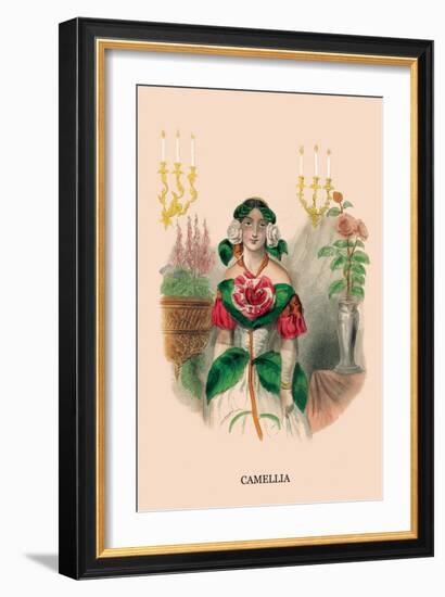 Camellia-J.J. Grandville-Framed Art Print