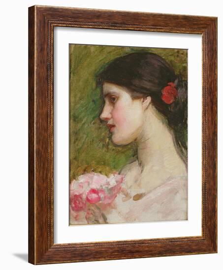 Camellias, C.1880-John William Waterhouse-Framed Giclee Print