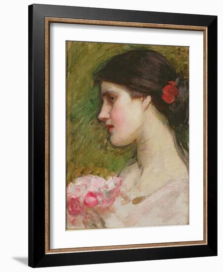 Camellias, C.1880-John William Waterhouse-Framed Giclee Print