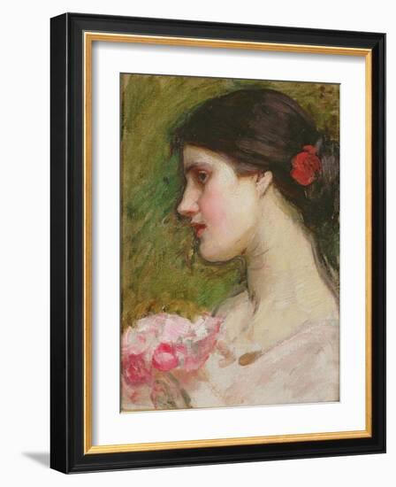 Camellias, C.1880-John William Waterhouse-Framed Giclee Print