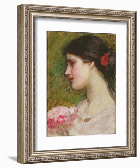 Camellias, C.1880-John William Waterhouse-Framed Giclee Print