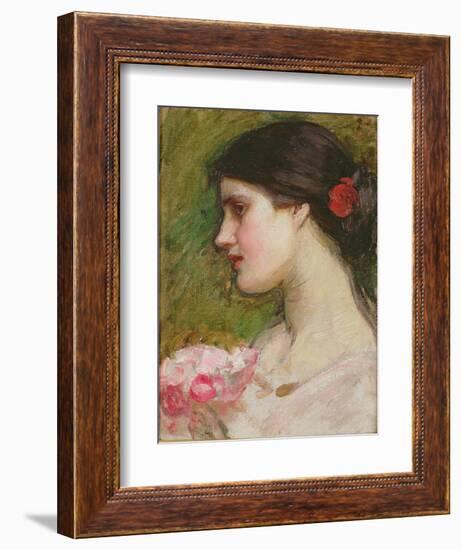 Camellias, C.1880-John William Waterhouse-Framed Giclee Print