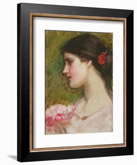 Camellias, C.1880-John William Waterhouse-Framed Giclee Print