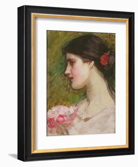 Camellias, C.1880-John William Waterhouse-Framed Giclee Print