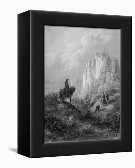 Camelot, Illustration from 'Idylls of the King' by Alfred Tennyson (Litho)-Gustave Doré-Framed Premier Image Canvas